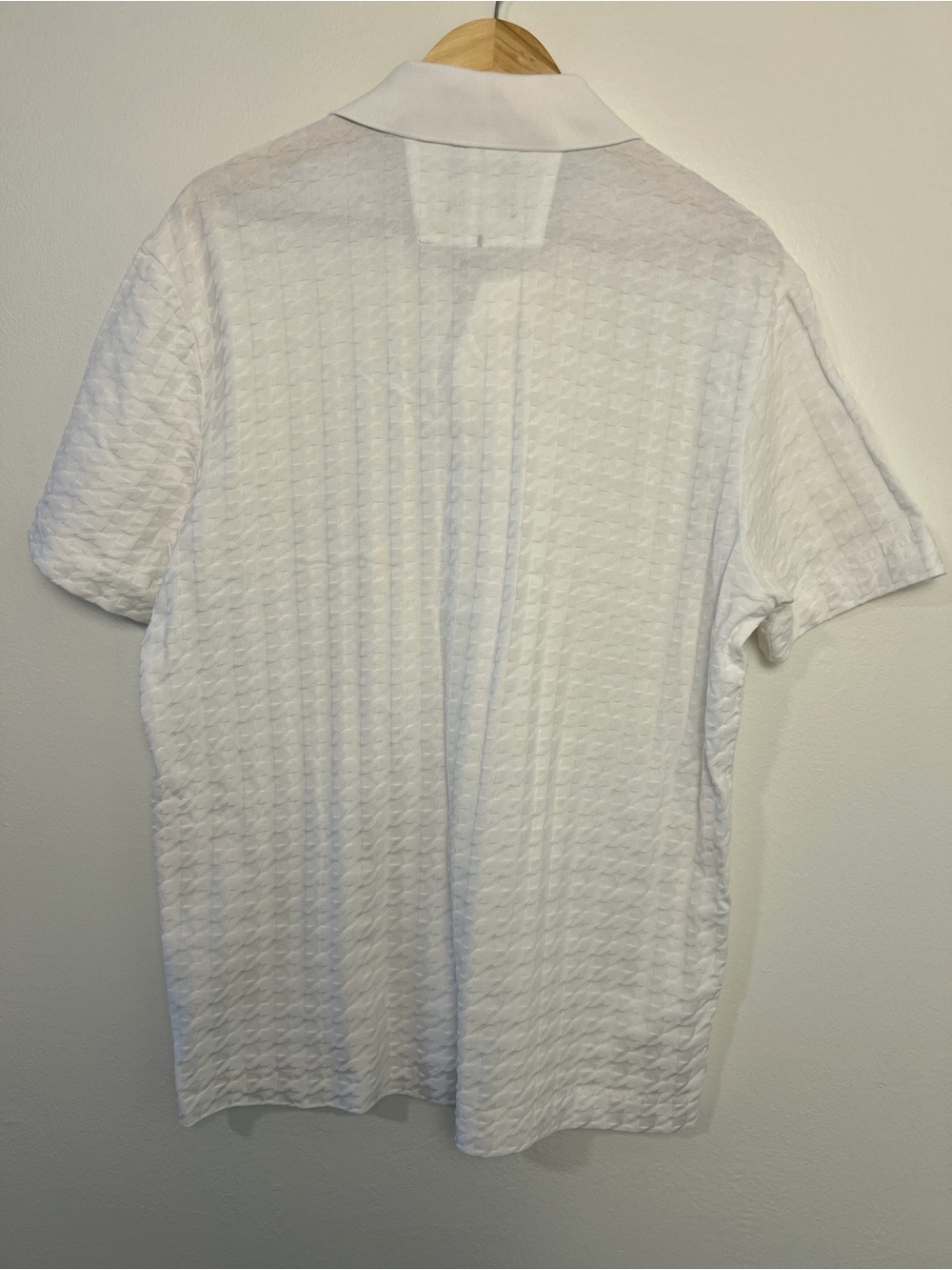 BOSS x Porsche White Textured Polo Shirt - Picture 2 of 2